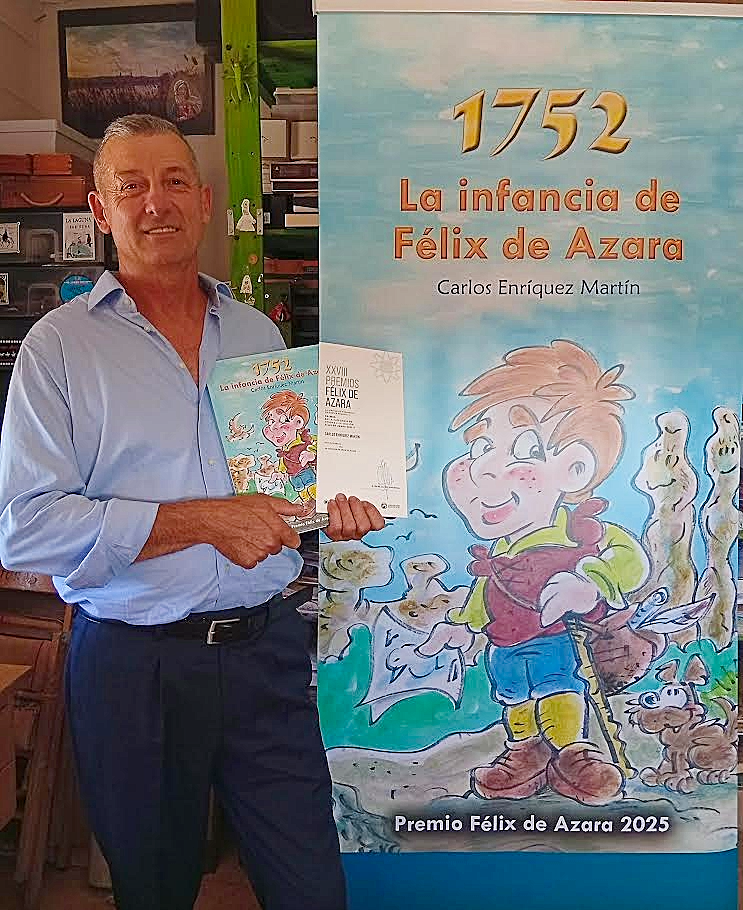 Carlos Enríquez Martín autor del libro 1752 la infancia de Félix de Azara